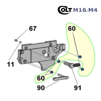 Matice Walther Colt M4/M16