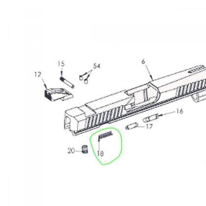 Pružina vatahovace (Exctractor Spring) pro pistoli SPHINX SDP Compact