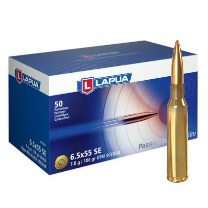 Náboj Lapua 6,5x55 SE SCENAR 900 m/s, GB464, OTM, 7,00g, 108gr
