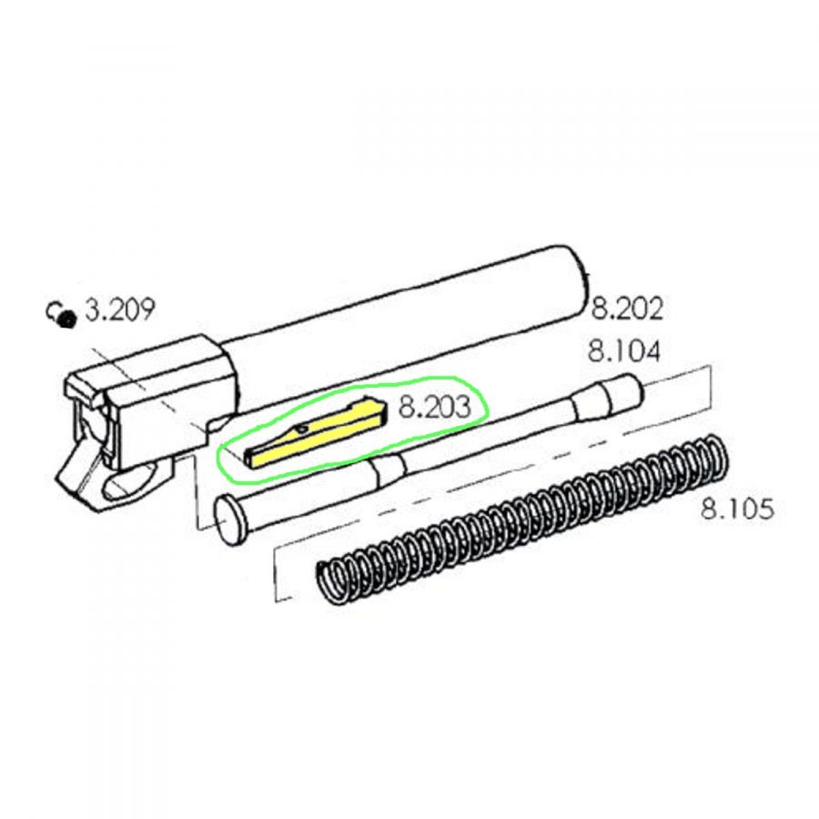Vytahovac - díl pistole SPHINX 3000
