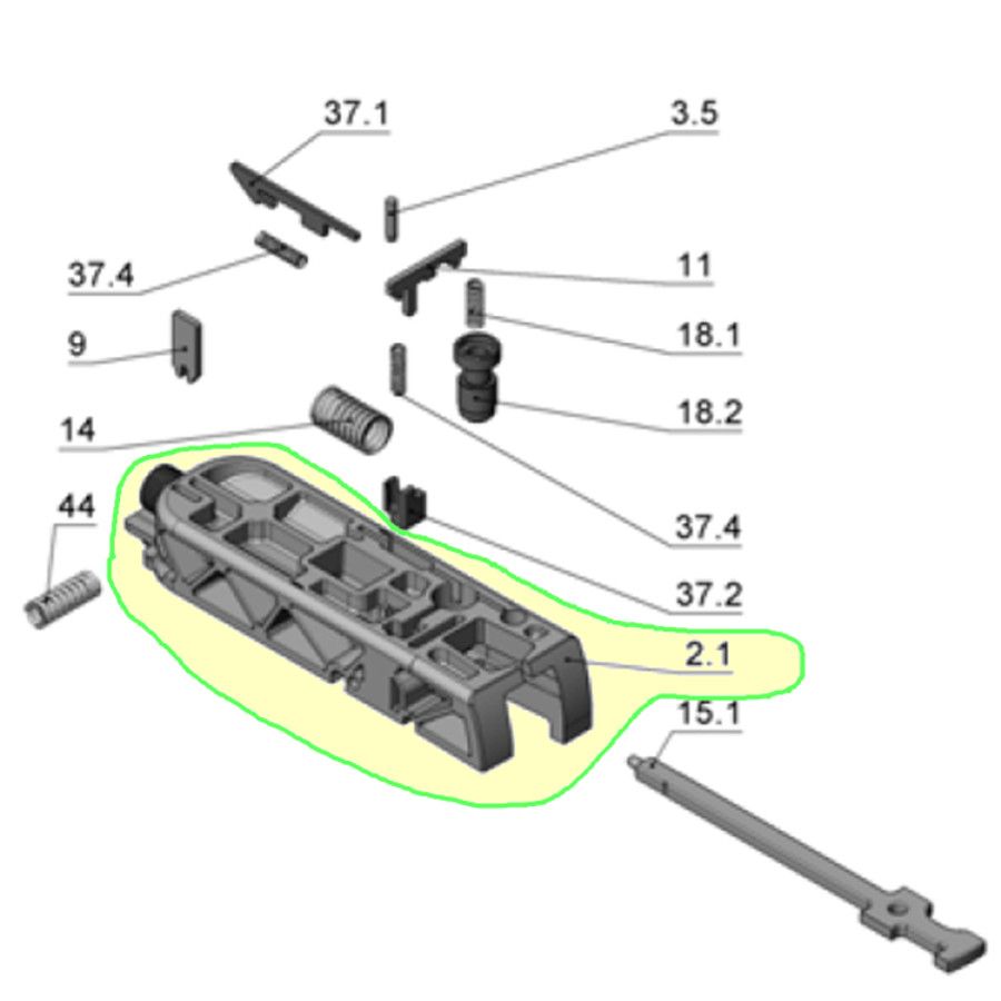 Walther PPX  Fire Control (díl 2.1 sestavy 2)