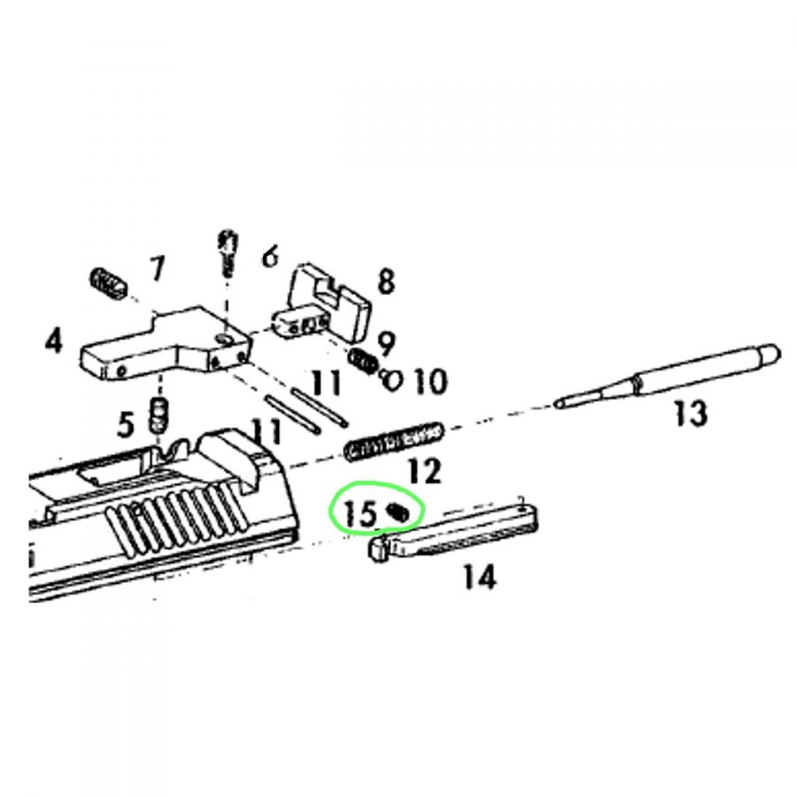 Pružina vytahovace Pardini PC/GT