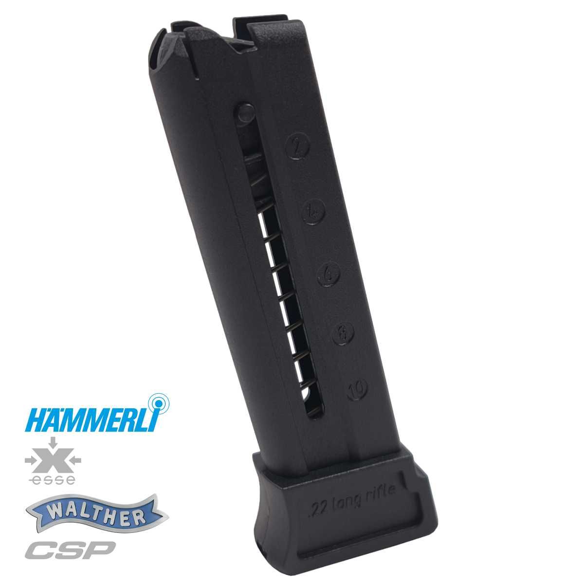 Zásobník Hämmerli X-ESSE a Walther CSP 22LR, 10 nábojů