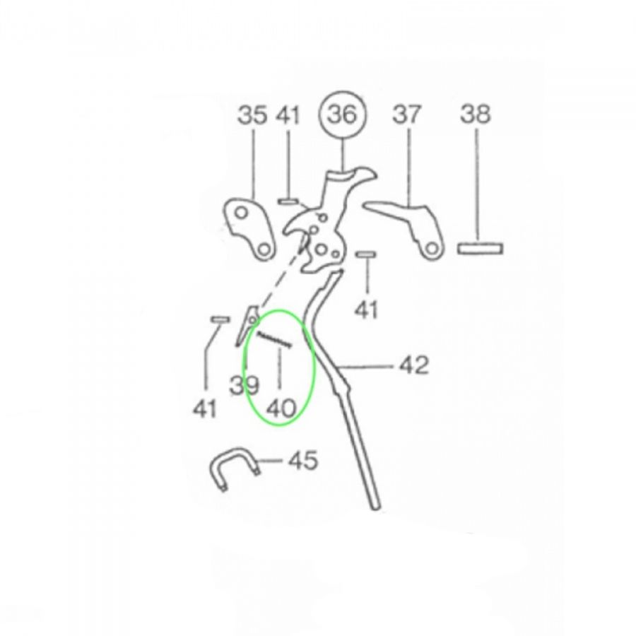 Pružina sestavy kohoutu - Walther P38