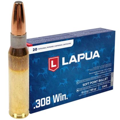 Náboj Lapua .308 Win MEGA, SP, 12,00 g, 185 gr
