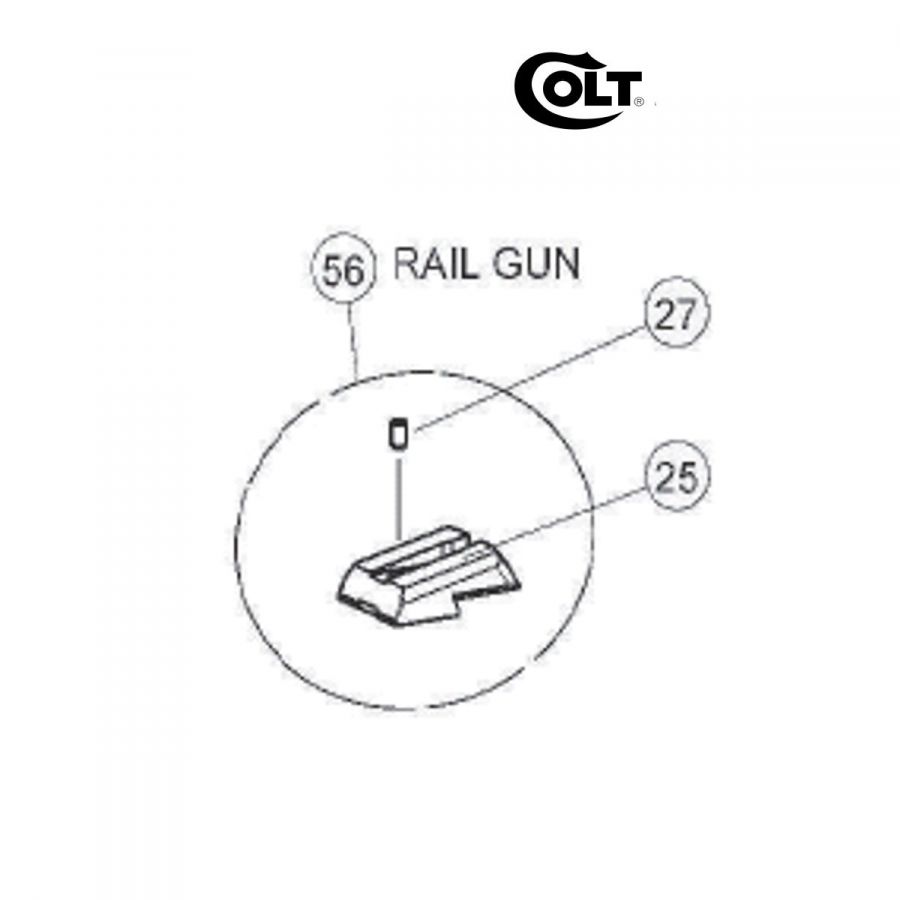 Hledí Walther Colt 1911 Rail Gun