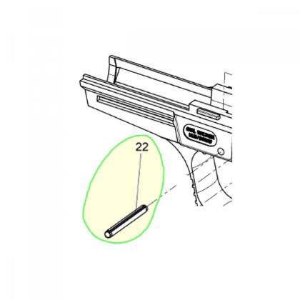 Upínací kolík vnitrní kostky 3x28 - Walther P99/AS/QA/PPQ/Q5