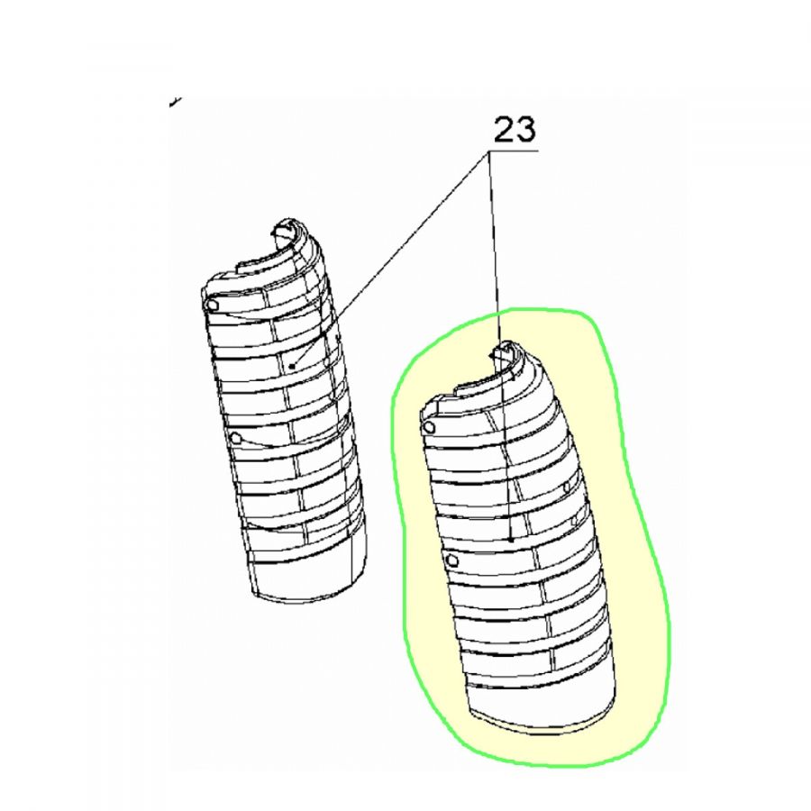 Zadní díl rukojeti, L - Walther PPS