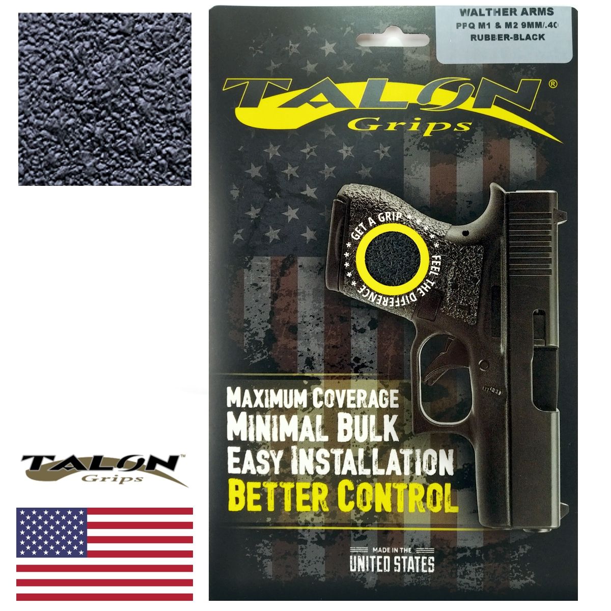 Talon grip Walther PPQ M1 a M2 (9mm/.40) - Guma