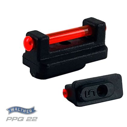 Svetlovodná muška Walther PPQ M2 22LR, 5 mm, cervená
