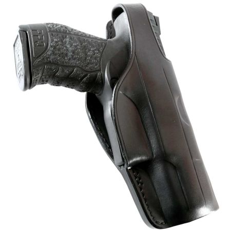 Opaskové pouzdro na pistoli Walther PPQ, typ SENATOR, kožené, pravé