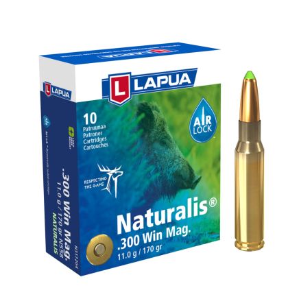Náboj Lapua .300 Win Magnum NATURALIS, N558, Solid, 11g, 170gr