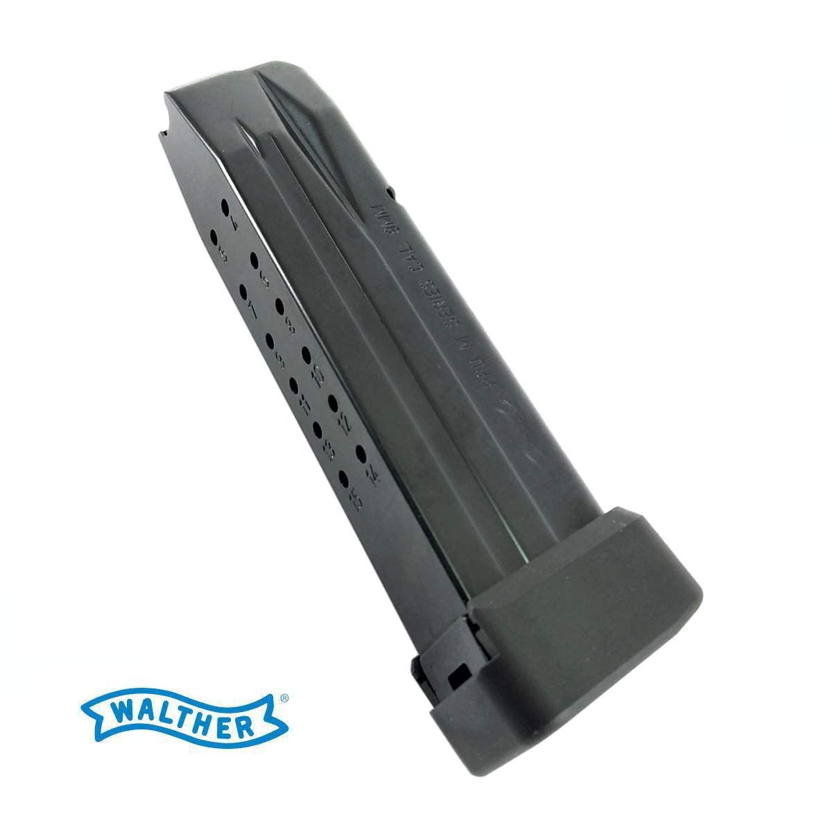 Zásobník Walther 9 x19, 15+3Nb, pro PPQ M2, Q5, Q4, Al botka, cerný AFC