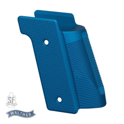 Strenky Walther Grip Panel Aluminium pro Q4/Q5 Steel Frame, modré