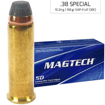 Náboj Magtech 38 SPECIAL SJSP FLAT (38C) 10,24 g, 158 grs