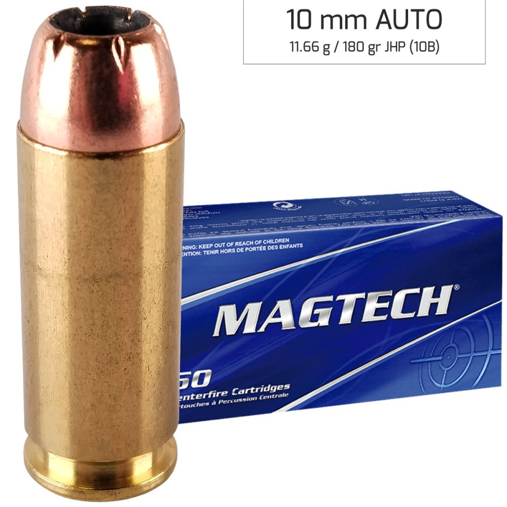 Náboje Magtech 10 mm Auto JHP 11,66 g, 180 gr (10B)