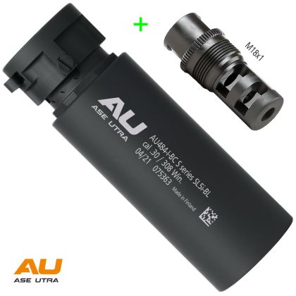 Tlumic Ase Utra SL5i-BL .30, vcetne ústové brzdy M18x1 bez pojist. kolíku, cerný Cerakote