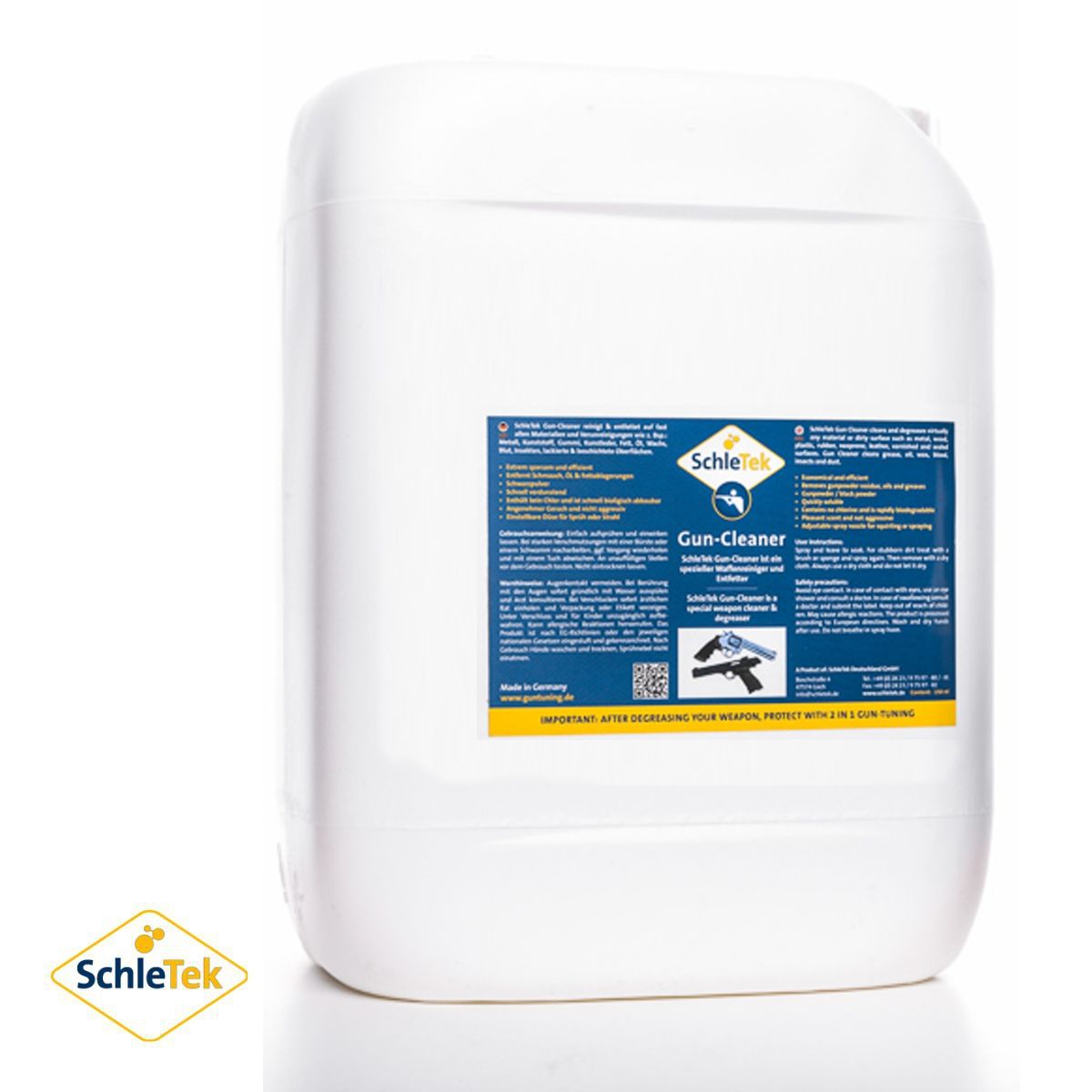 SchleTek Gun Cleaner, cisticí prípravek na zbrane 10 litru