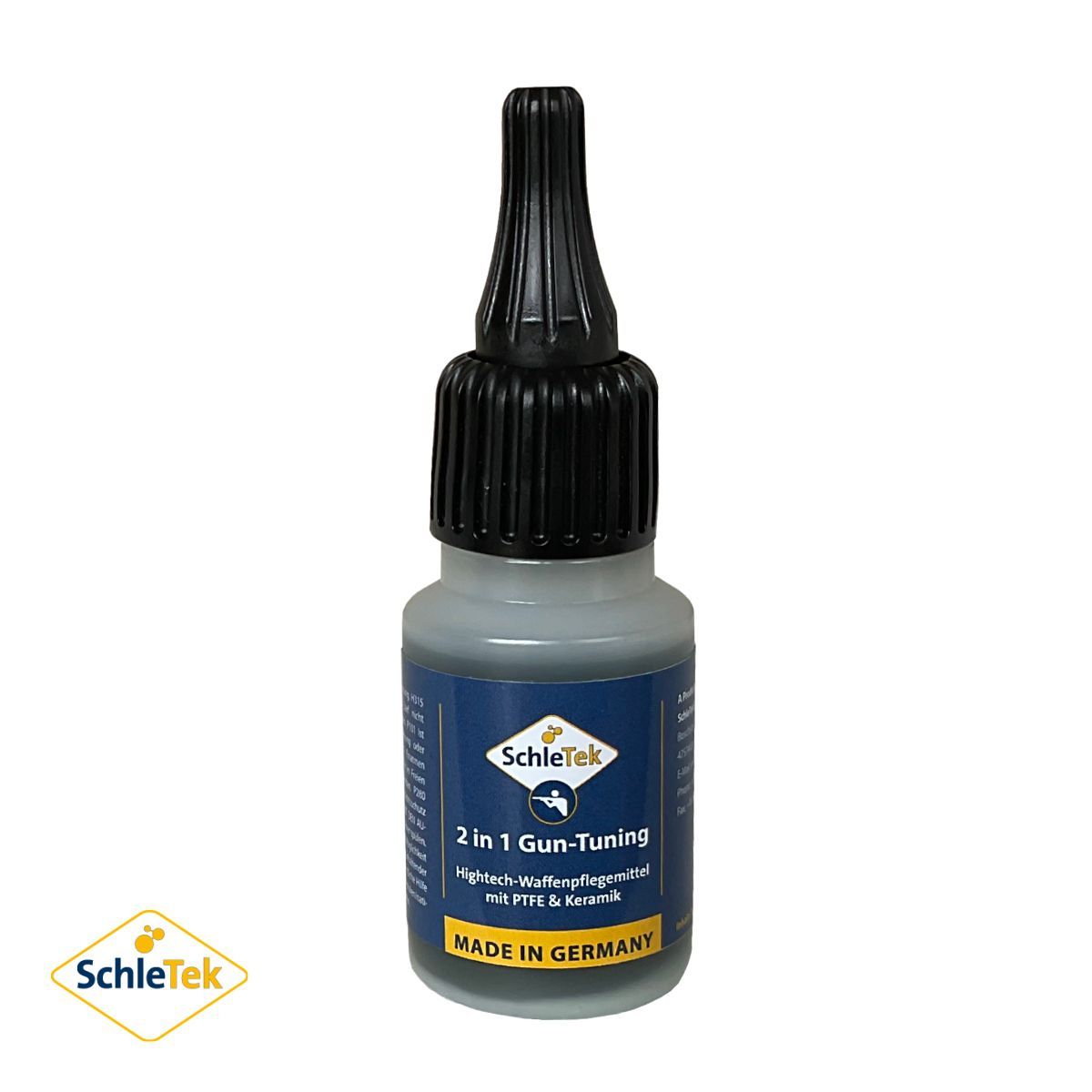 SchleTek Gun Tuning 2 v 1, kapátko 25 ml, čistící a mazací přípravek na zbraně