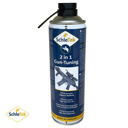 SchleTek Gun Tuning 2 v 1, sprej 500 ml, cistící a mazací prípravek na zbrane
