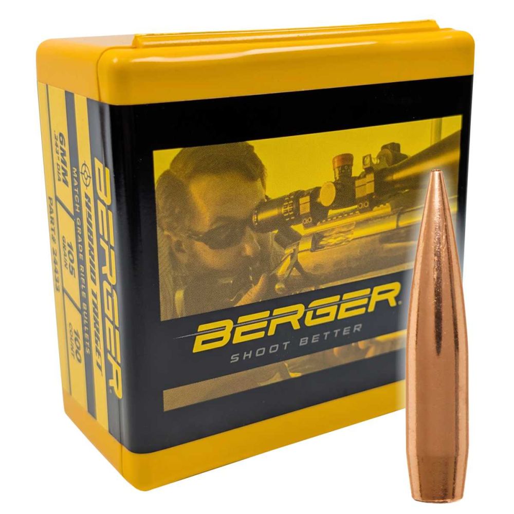 Střela Berger 6 mm (.243) Hybrid Target 6,80 g / 105 gr. (bal. 100ks)