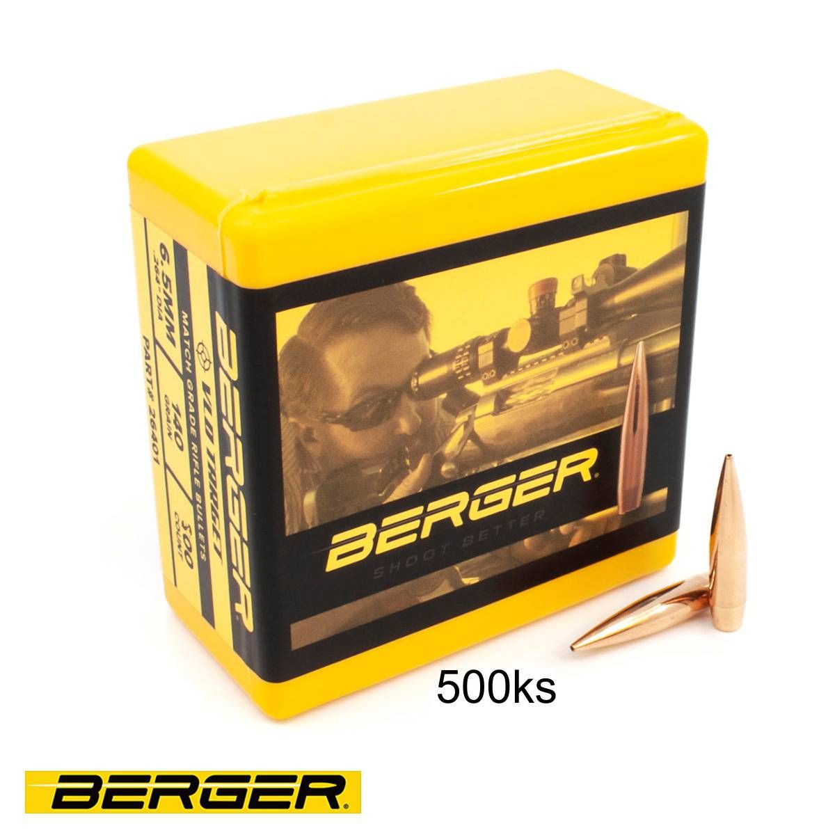 Strela Berger 6,5mm (.264), 9,1g / 140gr. VLD Target (bal. 500ks)