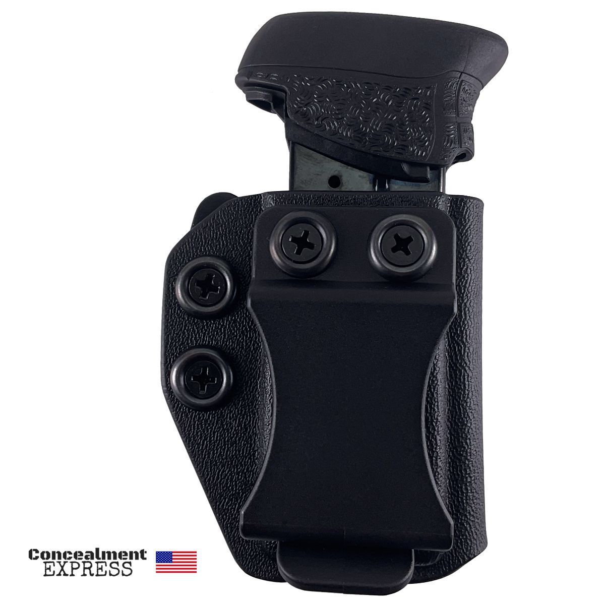 Pouzdro pro jednoradý zásobník 9mm/40SW IWB/OWB, Kydex, cerné, Concealment Express