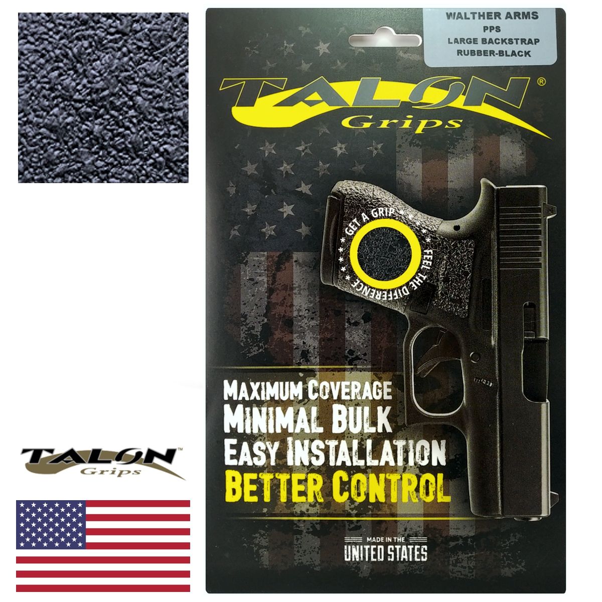Talon grip Walther PPS Classic, velký grip L - Guma