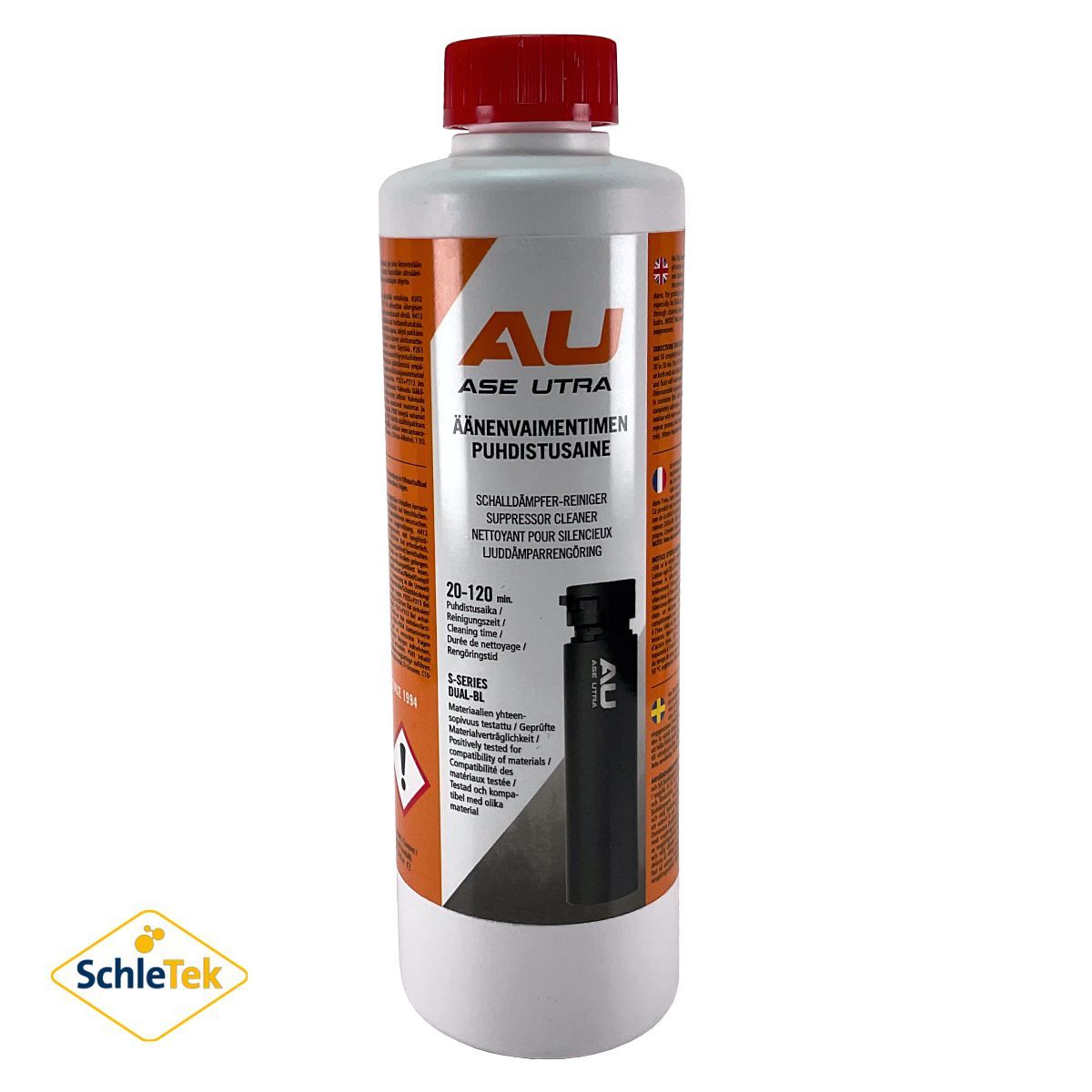 SchleTek Suppressor Cleaner Evolution Ase Utra 500 ml, na tlumiče hluku výstřelu
