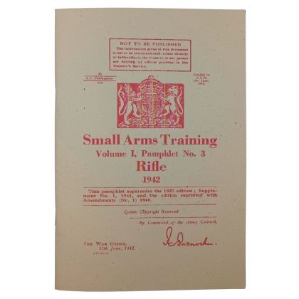 Rifle - pretisk brit. voj. manuálu k opakovací pušce Lee-Enfield