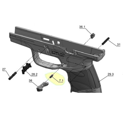 Pružina záchytu zásobníku - Walther PPS M2