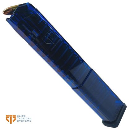 Zásobník ETS pro Glock, 9 mm Luger, 32 náboju, modrý