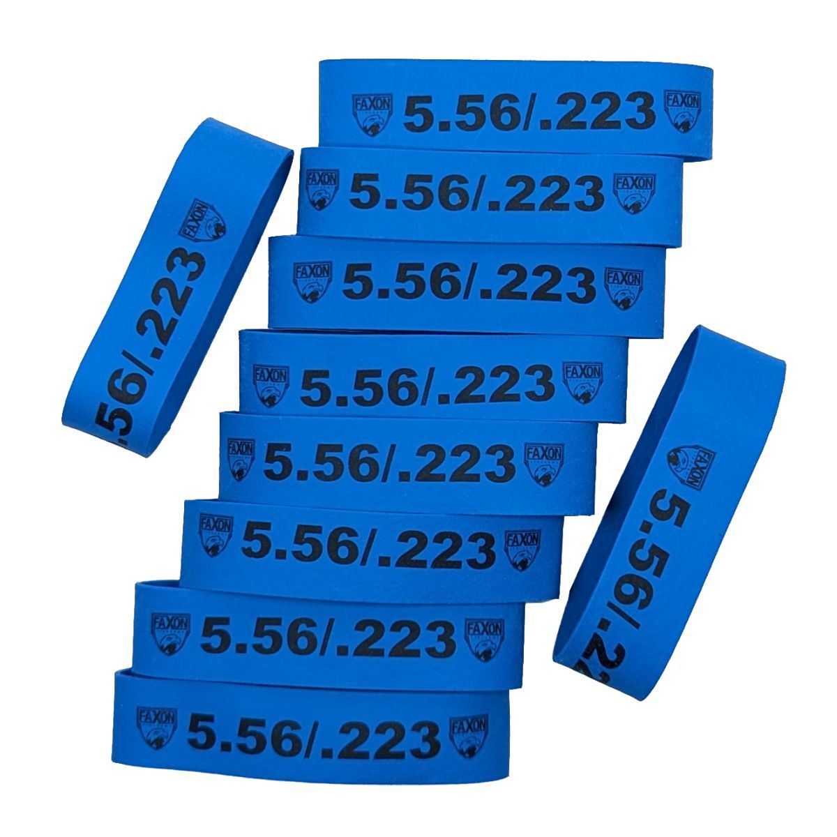Identifikacní pásek na zásobník AR-15, Faxon, 5,56/223, modrý, bal. 10ks
