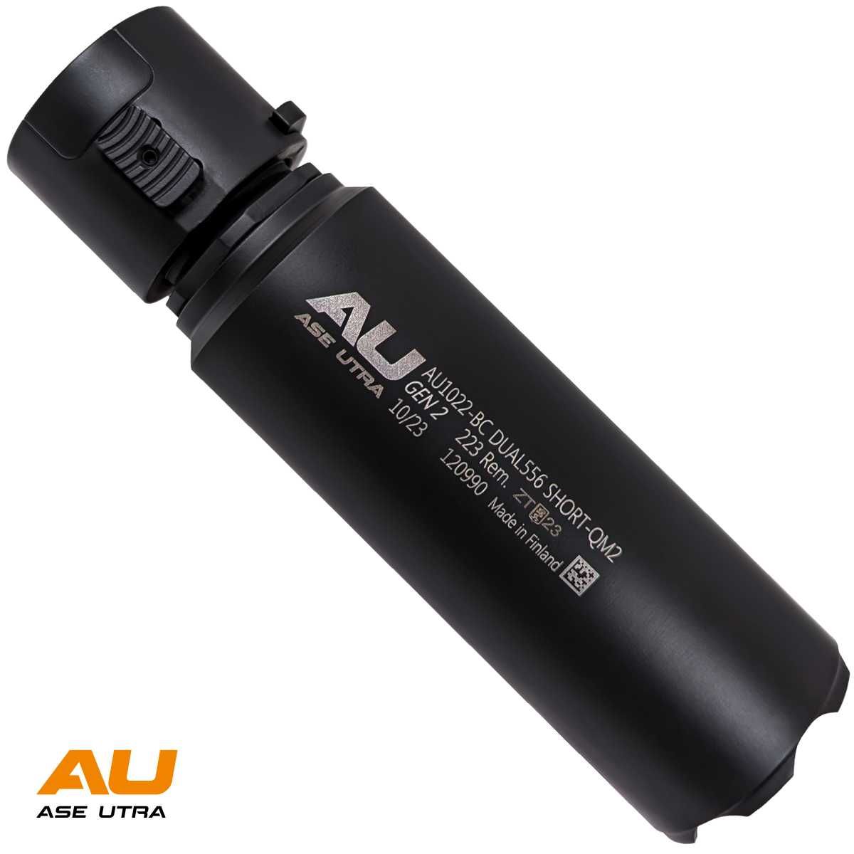 Tlumic Ase Utra DUAL556-S-QM2, Short, cerný Cerakote