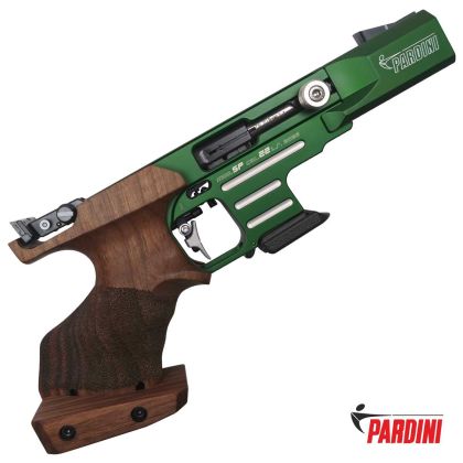 Pardini SP HI-TECH 22LR, pistole samonabíjecí sportovní, Green