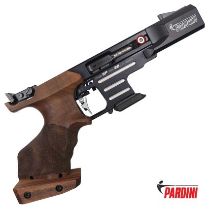 Pardini SP Rapid Fire HI-TECH 22LR, pistole samonabíjecí sportovní, Black