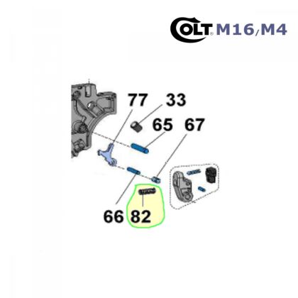 Vzpruha ramene záchytu spoušte Walther Colt M4/M16