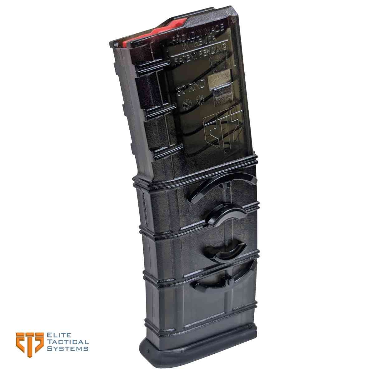 Zásobník ETS pro AR-15 se zámkem na párování, 30 náboju, Carbon Smoke, Gen 2