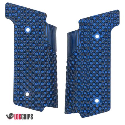 Strenky LOKGRIPS pro Walther PDP FS, SF Thin, Bogies, modro-cerné