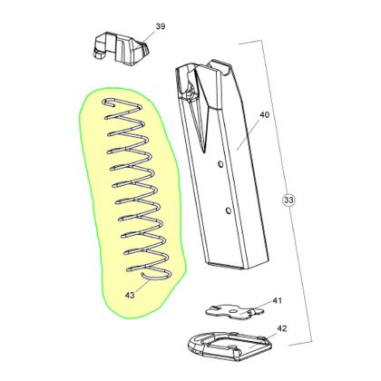 Pružina zásobníku - Walther P99 .40 S&W
