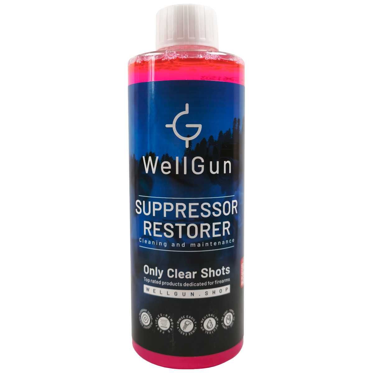 WellGun Suppressor Restorer, čistící prostředek na tlumiče, 500 ml