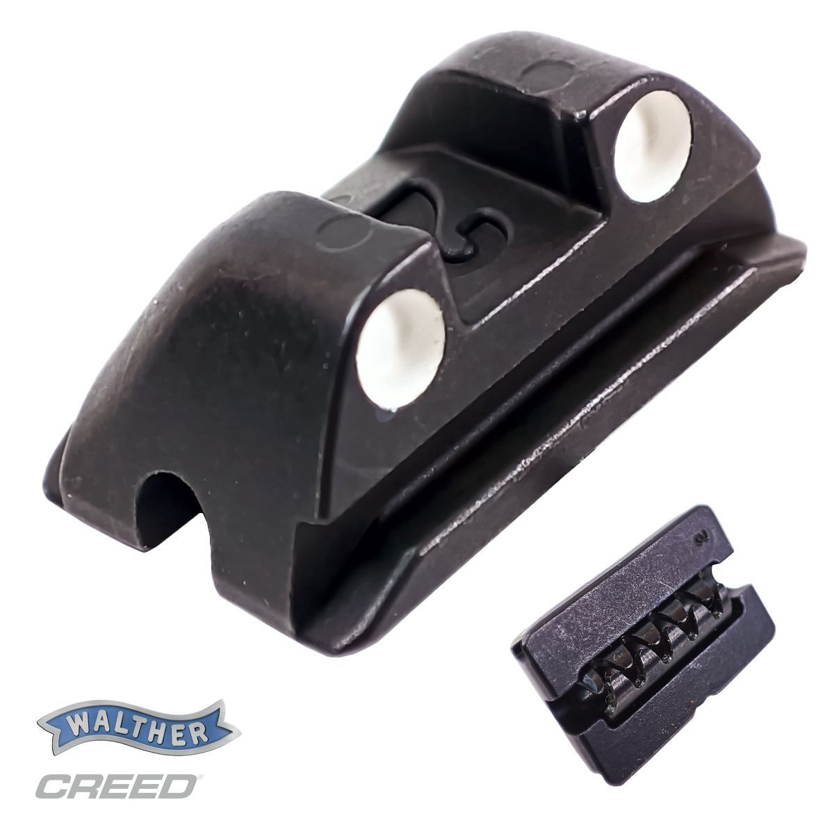 Sestava hledí pro Walther CREED - bílé tecky