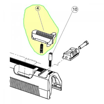 Vypouštecí tlacítko, sestava - Walther P99/P99AS