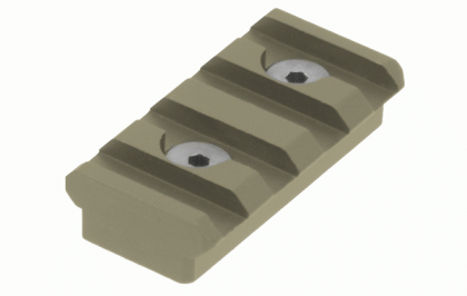 Sekce railu UTG. Picatinny (4 sloty), pro Keymod, FDE
