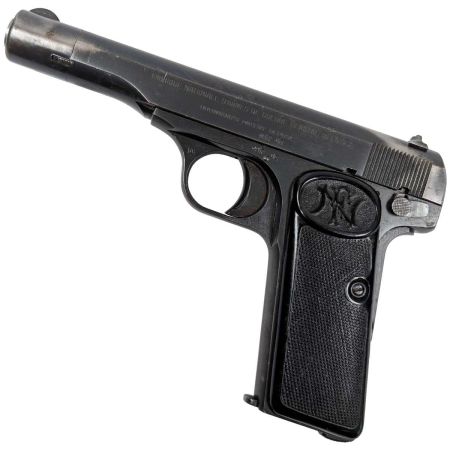 FN Model 1910/22, 7,65 mm Brw., Bahnpolizei US Zone, pistole samonabíjecí, použitá