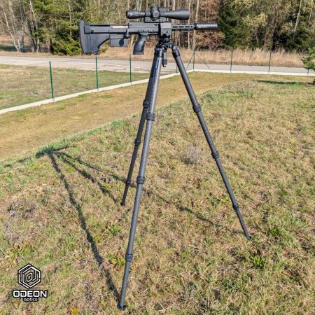 Karbonový stativ pro střelce ODEON PROFI SET, kulová hlavice