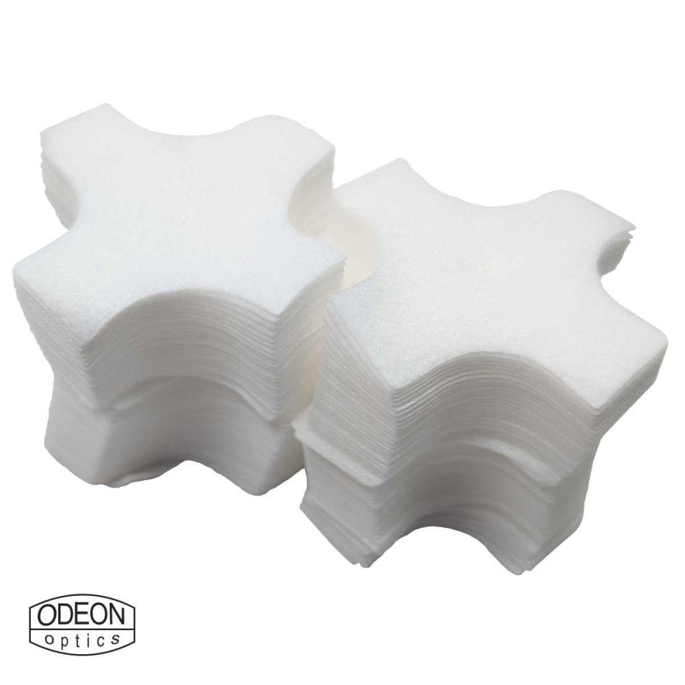 Čistící hadříky / Patch ODEON 6,5mm - .45 / 11 mm, křížek, 1000 ks (bavlněný)