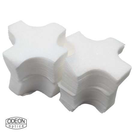 Čistící hadříky / Patch ODEON 6,5mm - .45 / 11 mm, křížek, 1000 ks (bavlněný)