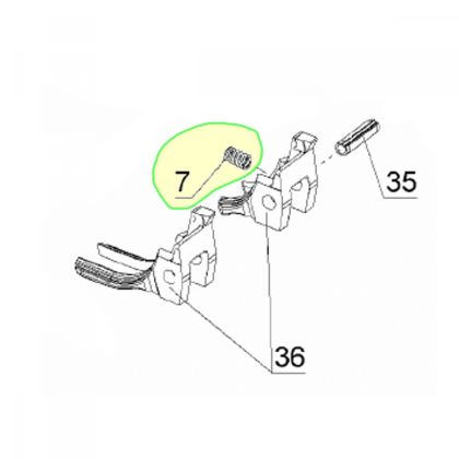 Pružina vytahovace .40 - Walther P99/PPQ