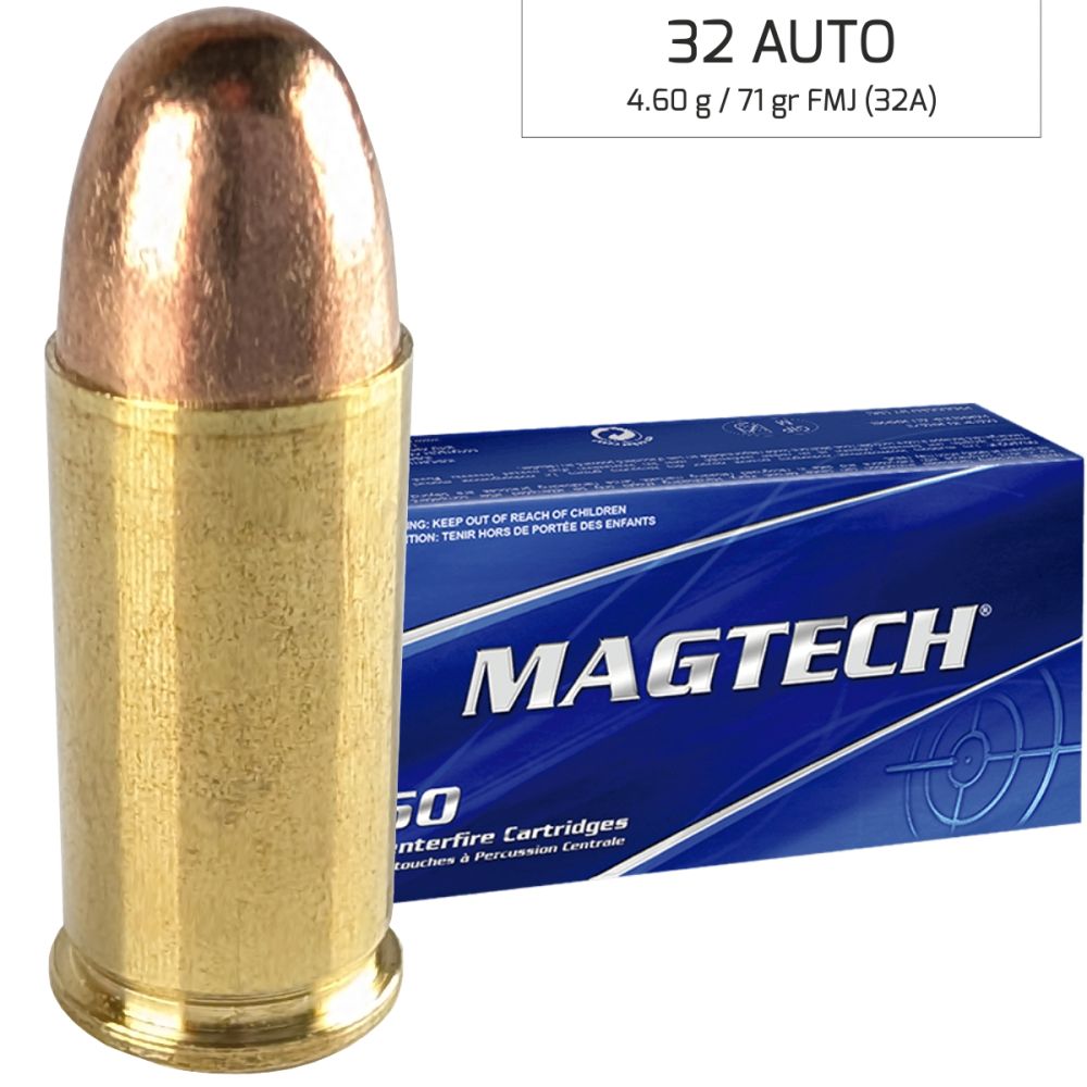 Náboje Magtech 7,65 Browning / 32 AUTO FMJ 4,60 g, 71 gr (32A)